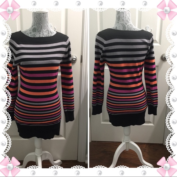 ❄️Just Listed❄️ Comfy Colorful Striped Sweater - Picture 2 of 2